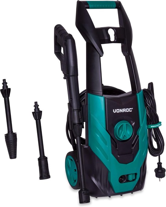 Krachtige Hogedrukreiniger 1400W - 110 Bar - Inclusief 5m Slang en Diverse Spuitstukken van Merkloos	