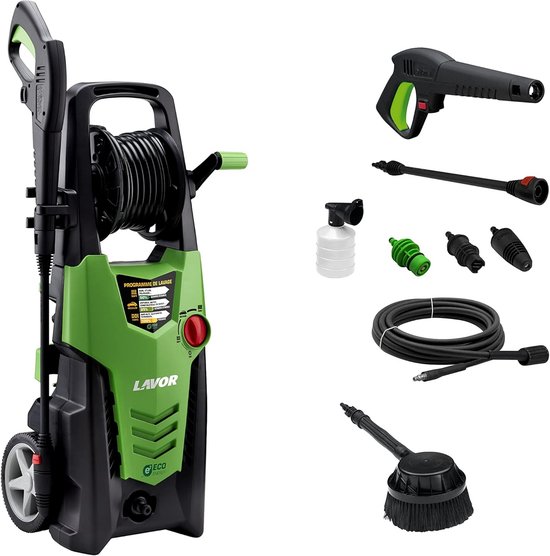 Krachtige Hogedrukreiniger 160 Bar met WPS Wasprogramma's en Roterende Borstel van Powerplus