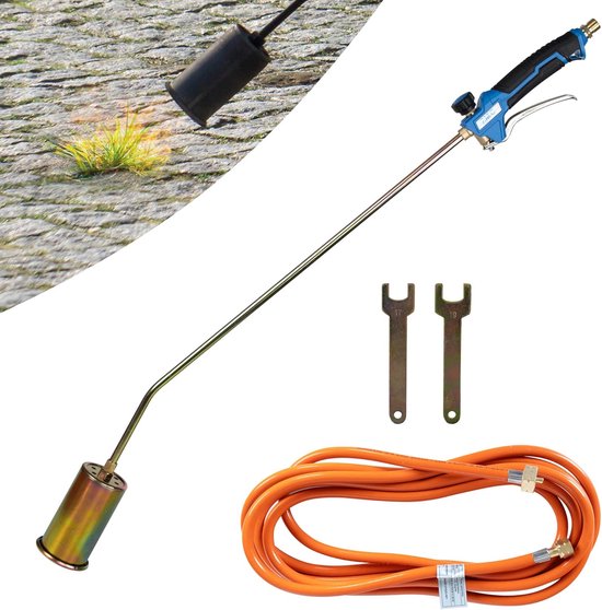 Krachtige Onkruidbrander 1850 °C - Ergonomisch, Flexibel en Efficiënt voor Tuin en Werkplaats van Kinzo