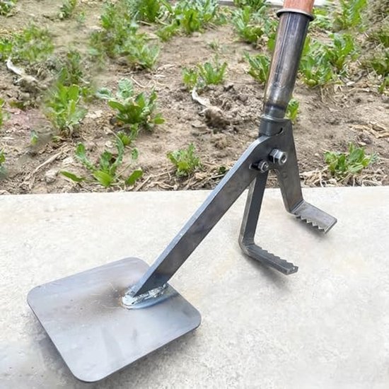 Krachtige Worteltrekker - Boomstamverwijderaar - Onkruid Verwijderen - Hefboomwerking - 92-142 cm - Grijs