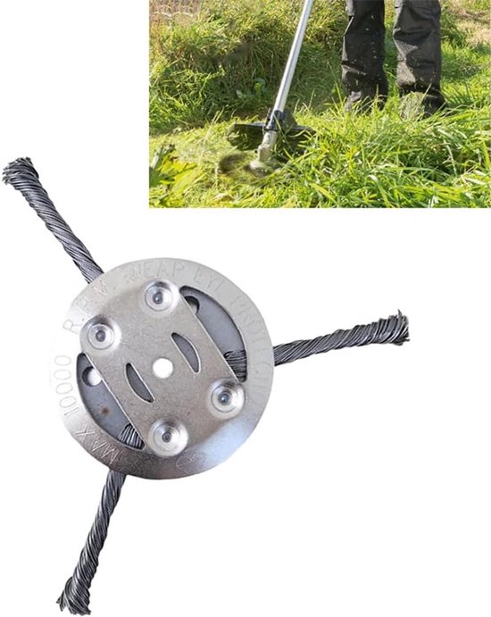 Kraftverdia® - Onkruidborstel bosmaaier - Onkruidverwijderaars - Onkruidborstel voor accu-grasmaaier en elektrisch grasmaaier - Voegenborstel - Grastrimmer - Kegelvormige draadborstel verwijdert moeiteloos onkruid en mos - 5mm boorgat van Kraftverdia