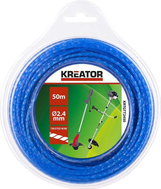 Kreator - Garden - KRTGTT2450 - Trimmerdraad - gedraaid 2,4mm 50m van Kreator