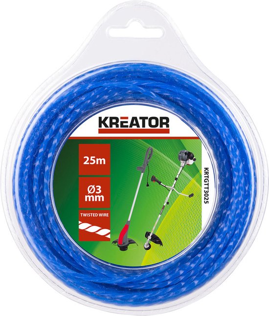 Kreator - Garden - KRTGTT3025 - Trimmerdraad - gedraaid 3mm 25m van Kreator