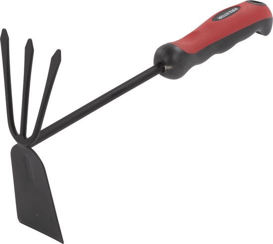 Kreator Korte Combi-Tuinhak KRTGR70050 - Staal - 2 in 1 - Soft grip - Tuinieren - Tuingereedschap van Merkloos	