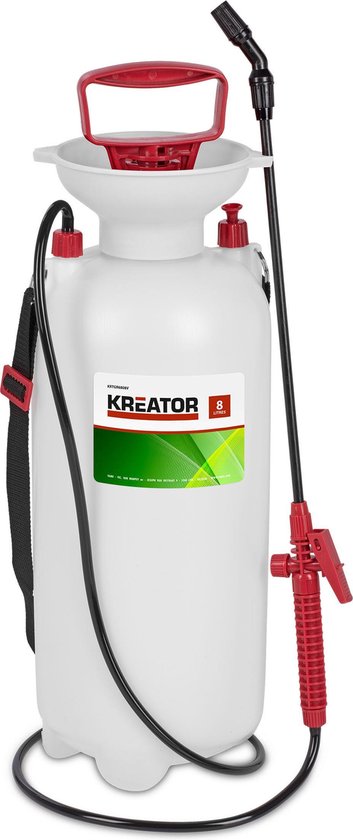 Kreator KRTGR6808V Druksproeier - Zuurbestendig - 8 L van Merkloos	
