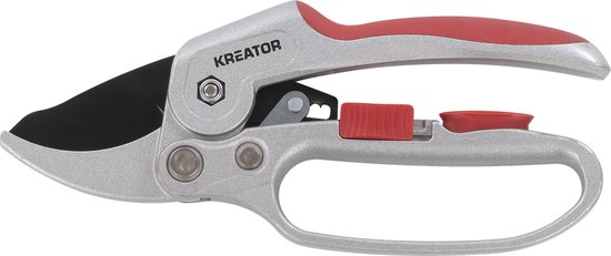 Kreator Snoeischaar KRTGR10040 - SK5 Staal - Bypass - Ratelsnoeischaar - Max. snijbreedte 20 mm - Tuingereedschap van Merkloos	