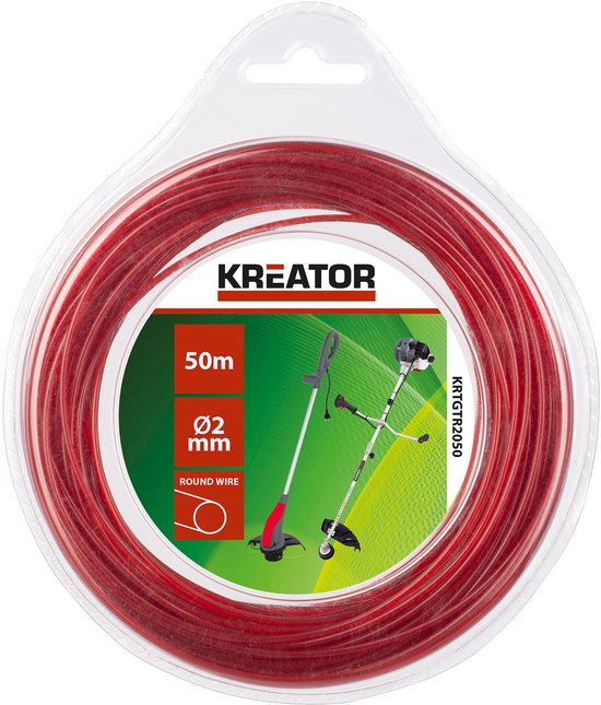 Kreator Trimmerdraad KRTGTR2050 - Rond - 2mm - 50m van Merkloos	