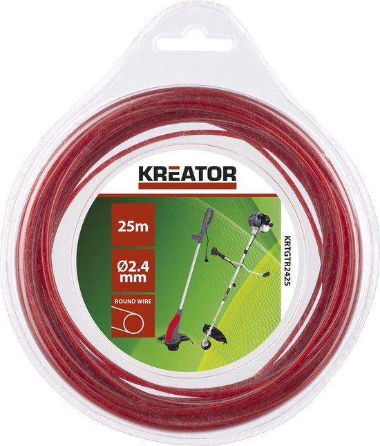 Kreator Trimmerdraad KRTGTR2425 - Rond - 2.4 mm - 25 m