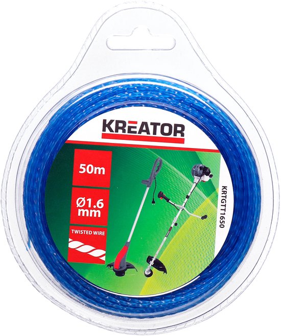 Kreator Trimmerdraad KRTGTT1650 - Gedraaid - 1,6mm - 50m