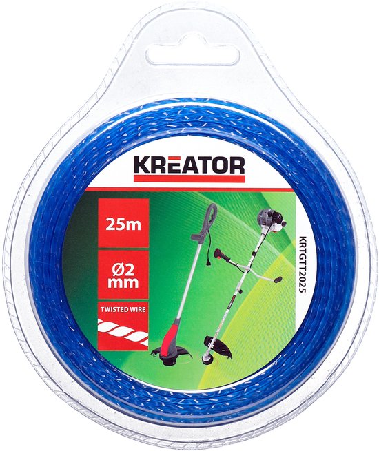 Kreator Trimmerdraad KRTGTT2025 - Gedraaid - 2mm - 25m