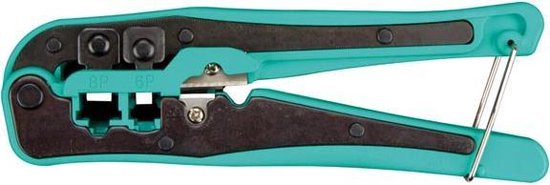 Krimp- en kniptang voor modulaire connectoren 4p2c, 4p4c (rj10), 6p... van Nexxt.