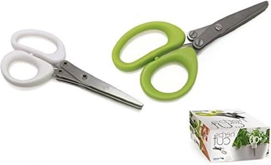 Kruidenschaar - 13x6x12 cm - Multi kleuren - Keukenschaar voor het knippen van kruiden van Excellent Houseware