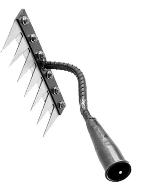 Kruidensteker - Onkruidverwijderaar - Tuin Onderhoud - Ergonomische Handgreep - 4-klauwen kop - Zilver van Merkloos	