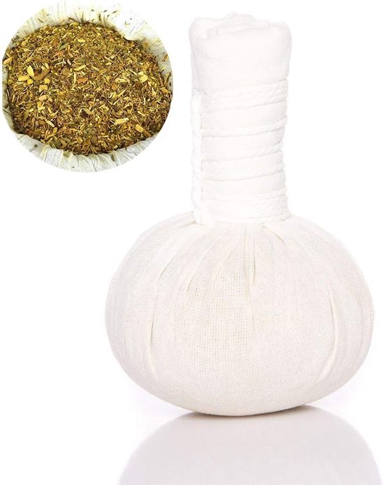 Kruidenstempel Thaise kruiden 150g (10 stuks) voor traditionele massages & wellness - 100% natuurlijke ingrediënten in een onbehandelde katoenen doek