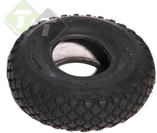 Kruisprofiel buitenband voor uw steekwagen, maat 3.00-4 van RUBO.