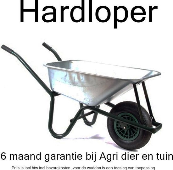 Kruiwagen 80 liter verzinkte bak van Matador.