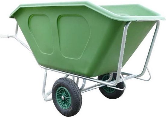 Kruiwagen Fort 500L Groen 2-wiel van Fort