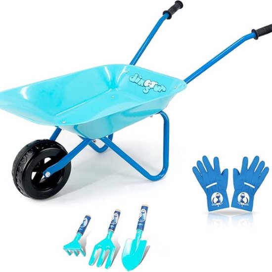 Kruiwagen Kind - Tuin Kruiwagen - Kinderkruiwagen - Speeltoestel - Kruiwagen Speelgoed van Relaxdays
