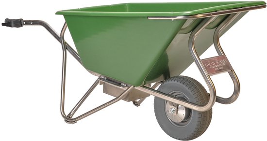 Kruiwagen Noka 160 elektrisch v.v. lekvrije band met polypropyleen bak van Merkloos	