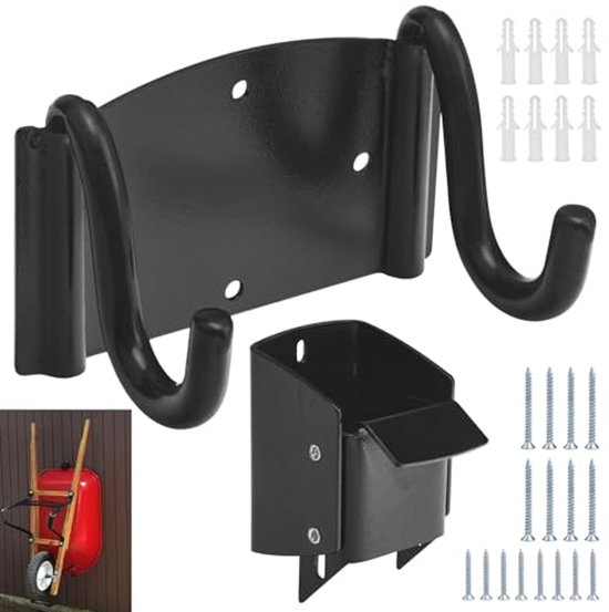 Kruiwagen opbergbeugel/haak - 40,8 kg capaciteit voor tuin, schuur of werkplaats van Plemont