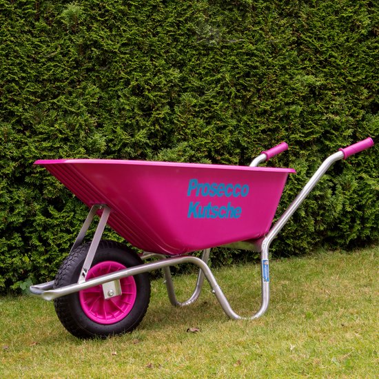 Kruiwagen Prosecco kruiwagen PP 100 L 250 kg Tuinkruiwagen Kruiwagen roze van Merkloos	