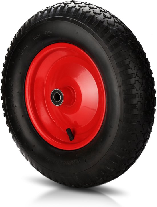 Kruiwagenwiel Luchtband 390mm diameter, Draagvermogen 200kg van Merkloos	