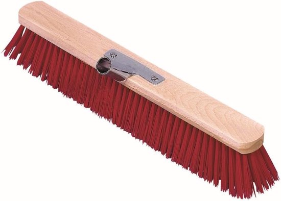 Kunstgras Bezem - Grote Bezem - Elastisch Materiaal - Houten Achterkant - Inclusief Handvat Houder - Voor Thuisgebruik