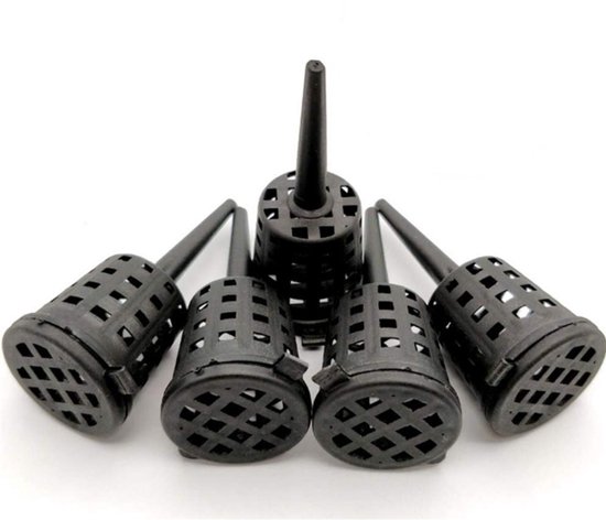 Kunstmest Mesh Mand - 5 stuks - Plastic Bonsai Kunstmest Doos Met Deksel - Voor Indoor Outdoor Tuin - Herbruikbare Draagbare Meststof Cover Doos Mand Potten voor Bonsai Plant Bloem Orchidee van Merkloos	