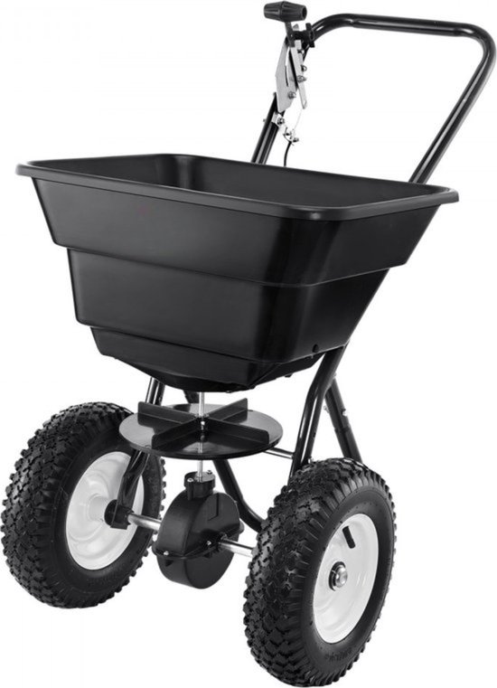 Kunstmeststrooier - 36,29 kg - 12" Wielen - Zoutstrooier van hillvert
