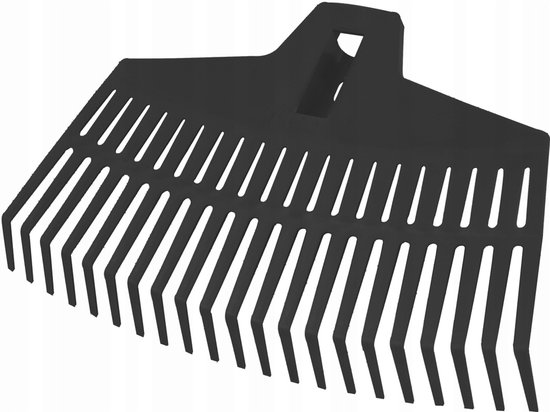 Kunststof Bladhark 39 cm, 21 Tanden - Ideaal voor Tuinonderhoud
