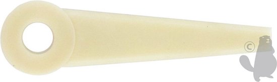 Kunststof mes voor STIHL en HUSQVARNA - L: 103mm - boring: 12,5mm. Vervangt origineel : 531031067, 4111-007-1001 van Eurogarden