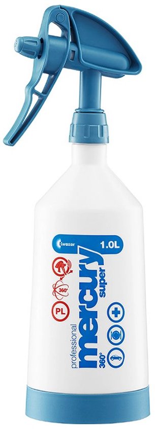 Kwazar Mercury Super 360 Pro+ Blauwe Sprayer - 1 liter van Kwazar