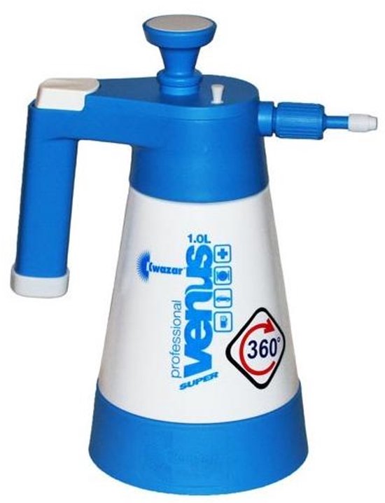 Kwazar Venus Super Pro+ 360 Serie - Drukspuit - 1L - 360° Stressvrij - Viton Uszczelnienia