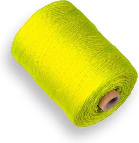 Labora Uitzetkoord Nylon Fluor Geel - 200 meter van Labora