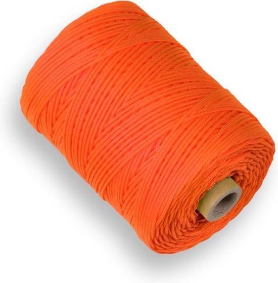 Labora Uitzetkoord Nylon Fluor Oranje - 200 meter van Labora