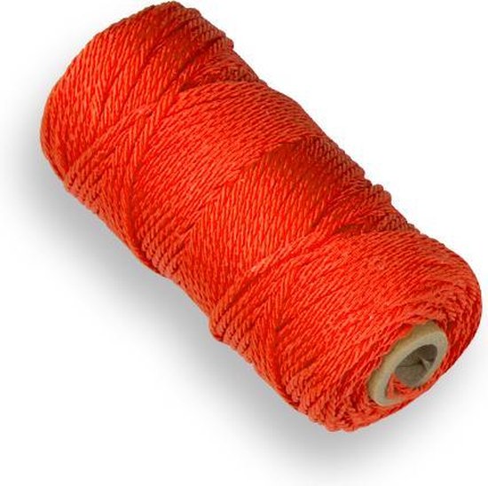 Labora Uitzetkoord Nylon Oranje - 50 meter van Labora