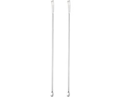 Laboratory Spatula - 2pcs - 304 Stainless Steel - Spoons - Micro Sample Measurement - Ideaal voor Laboratorium (220mm/9") van Merkloos	