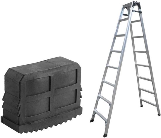 Ladder Voeten Rubber - Ladder Voet Eindstuk - 1 Paar Trap Voetmat - Antislip Uitbreidingspads Ladder Accessoires van Merkloos	