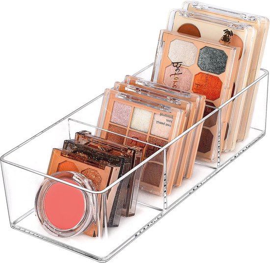 Lade Organizer met 3 Compartimenten - Acryl Make-up Organizer en Sieraden Display voor Bureau, Kledingkast en Badkamer van Sorara