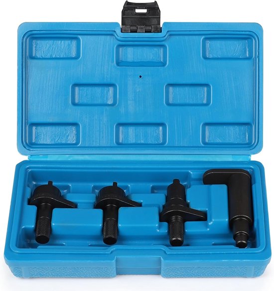 lalago 4 Pieces Engine Adjustment Tool Set, Camshafts, Engine Alignment and Tension Tools, Timing Belt Tools, Compatible with VAG 1.2 Litres, 3 Cylinders, VW A3 Polo Lupo Skoda Crystal Engines van Merkloos	