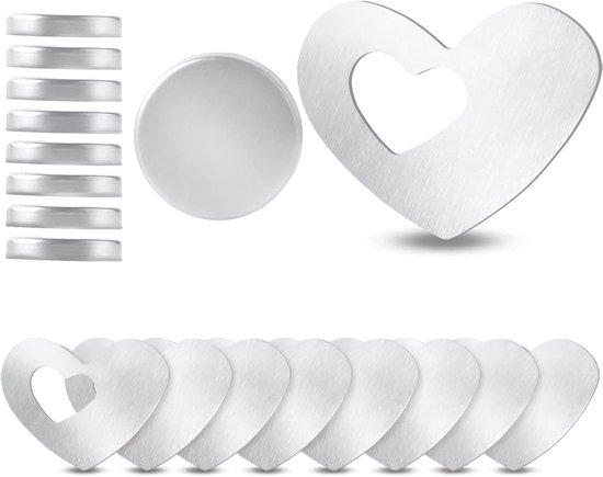 lalago 8 Pieces Magnetic Tablecloth Weights, Extra Heavy Duty Magnetic Tablecloth Holders Heart Pattern Tablecloth Weights Stainless Steel Weights for Tablecloths and Curtains van Merkloos	