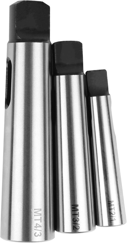 LALAGO Kegelvormige morseboor, verloophuls, adapter voor draaimachines (MT1 naar MT2, MT2 naar MT3, MT3 naar MT4), 3 stuks van Merkloos	