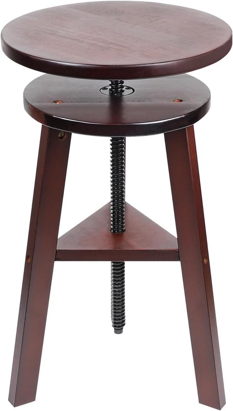 LALAGO Professional Artist Stool, Diameter 30 cm, Wooden Drawing Stool with Adjustable Height, Painting and Drawing Stool, Bar Stool, Kitchen Stool, Office and Studio van LALAGO