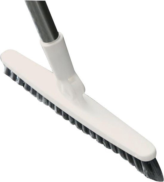 Lange handgreep voegenborstel voor tegels, badkamer en keuken, beige - Effectieve reiniging - Lange steel 88,5 cm van Kisuma