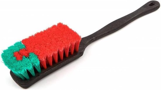 Lange Steel Handborstel voor Auto- en Huisreiniging - Zachte Haren, 42 cm, Zwart van Merkloos	