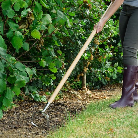 Lange steel pendelhaak - onkruidjager van roestvrij staal voor moeiteloos onkruid doorsnijden - 160 cm lengte van Esschert Design