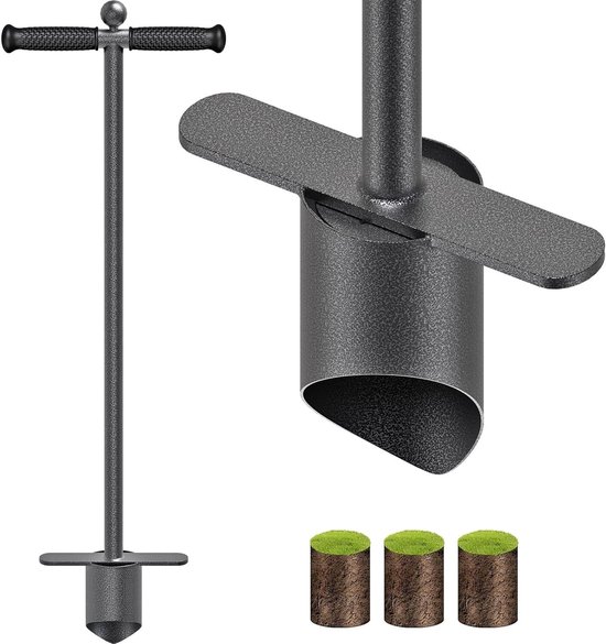 Langhandige Bloembollenplanter van 87 cm voor Tulpen en Narcissen - Tuingereedschap met 11,5 cm Diepte voor het Planten van Bloembollen en Luchtige Bodemverwerking