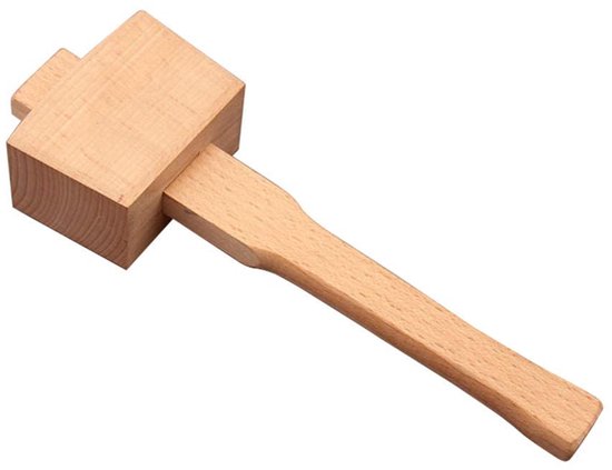 LATRAT 1 Stuk Beuken Houten Hamer Professionele Houtbewerking Hamer Houtbewerking Tool voor DIY Timmerwerk Houtbewerking Gereedschap 245 mm van Merkloos	