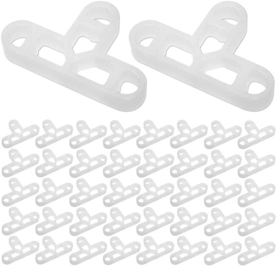 LATRAT 100 stuks voegenkruisjes, 10 mm, tegelkruisjes, tegelafstandhouders, T-stukken, afstandhouders voor terrassen en platen van LATRAT