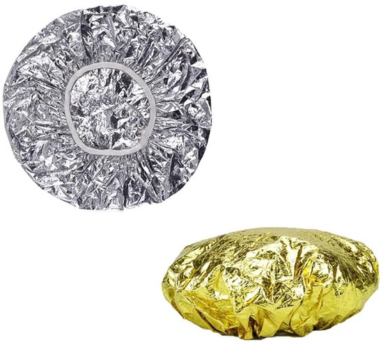 LATRAT 2 stuks aluminium foliekapjes voor permanente golf, voor haar, thermische kapjes, voedend, waterdicht van Merkloos	